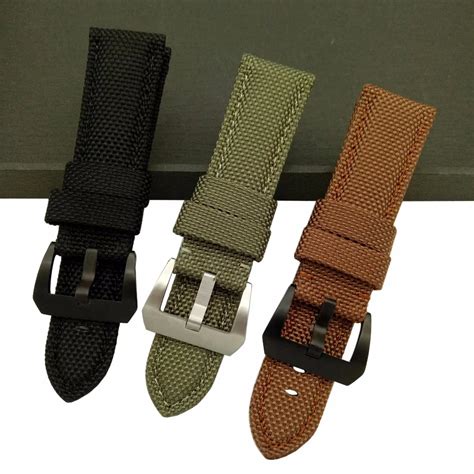 canvas strap panerai|panerai watch band sizes.